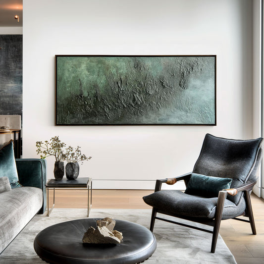 Mystic Earth — Deep Textured Abstract Wall Art, Modern Minimalist Canvas Décor