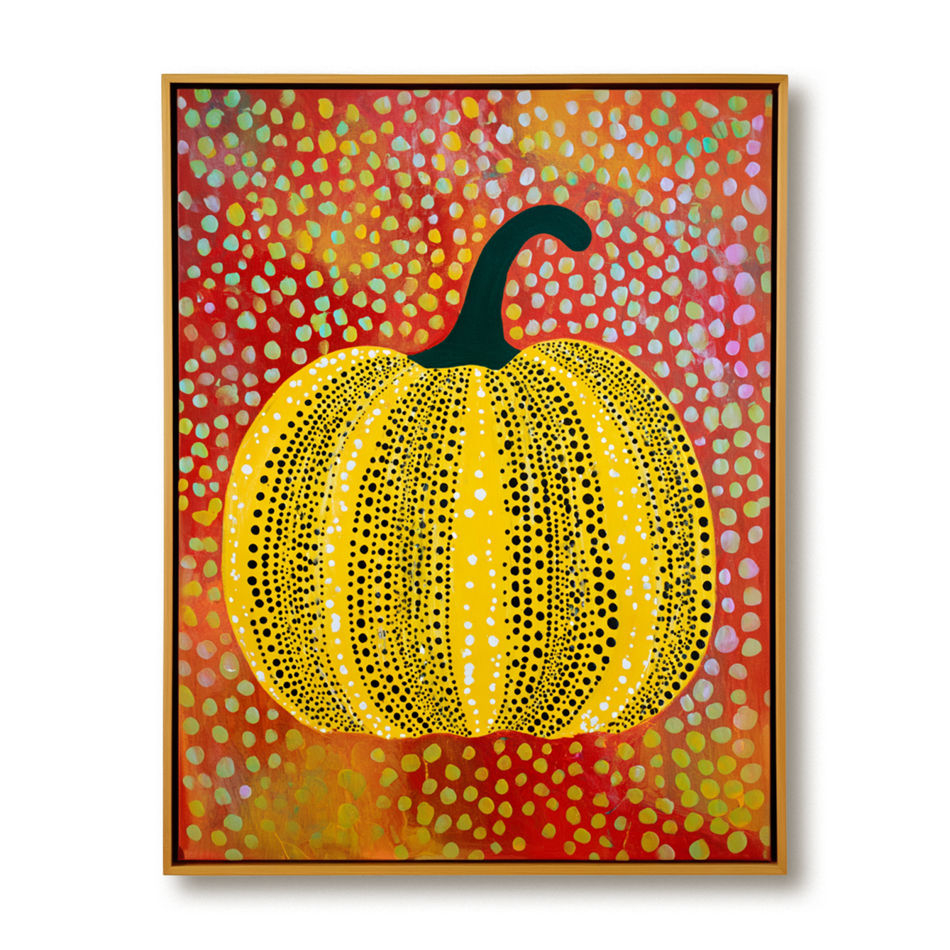 Radiant Harvest – Textured Pop Art Pumpkin Wall Painting
