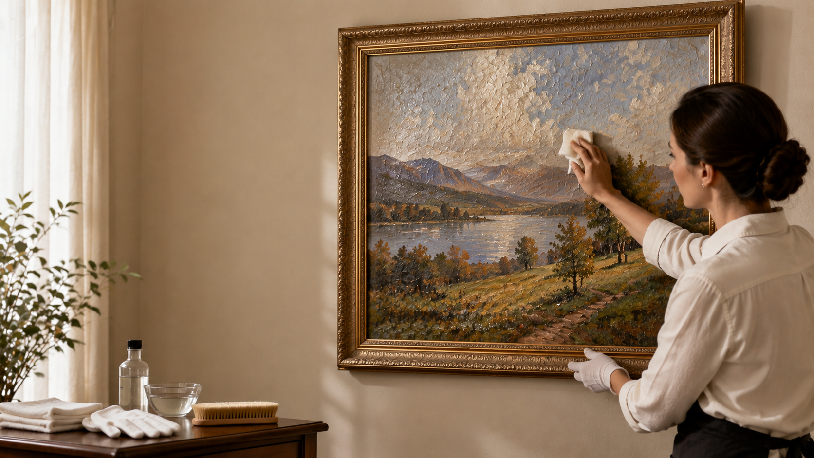 How to Clean and Care for an Oil Painting Safely