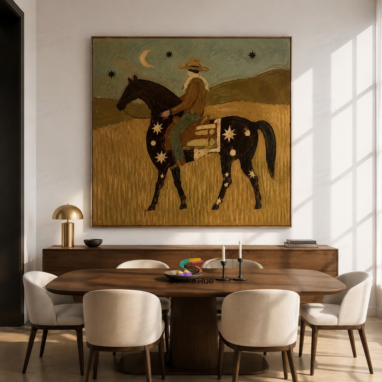 Prairie Star Cowboy-Horse Painting