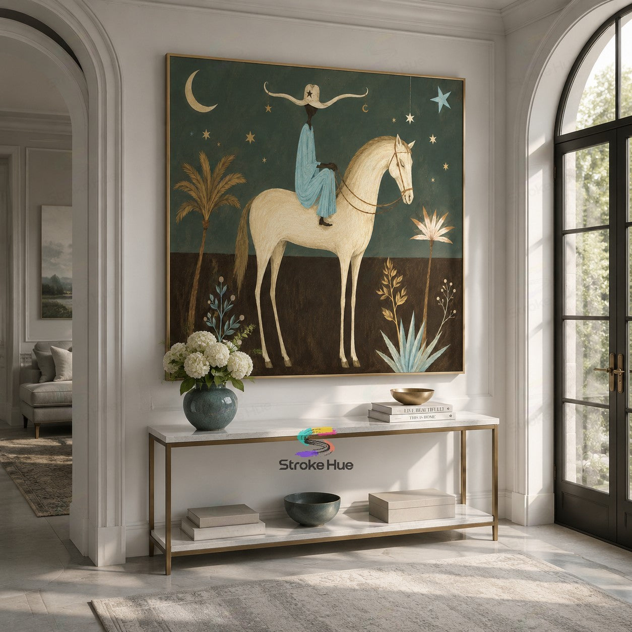 Sage Celestial Horseman Painting