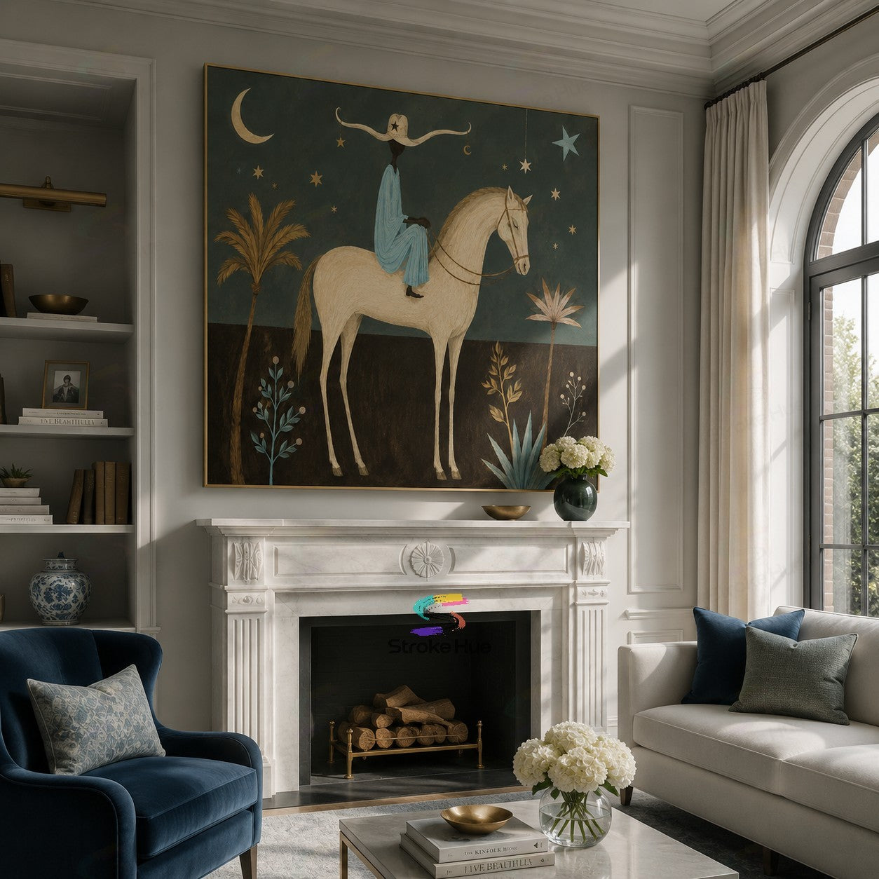 Sage Celestial Horseman Painting
