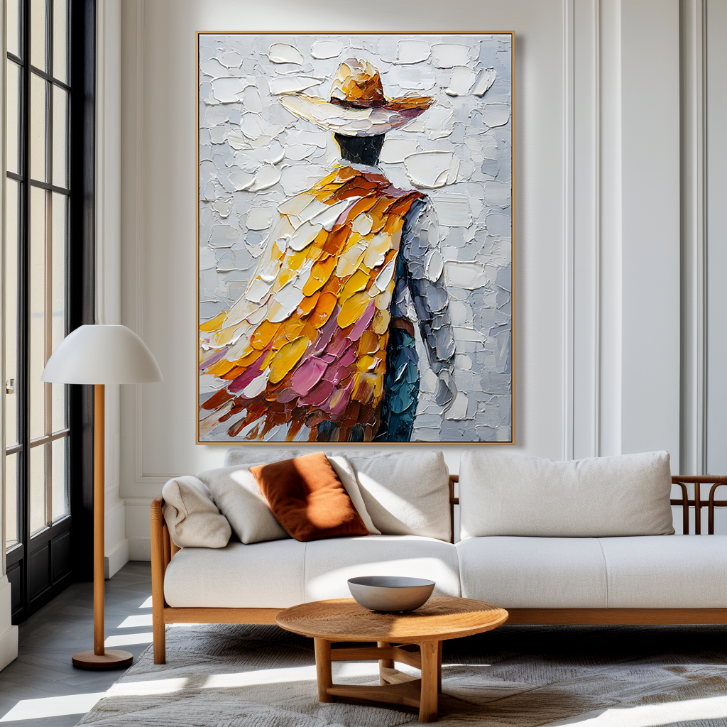 Sunlit Vaquero-Textured Figure Painting