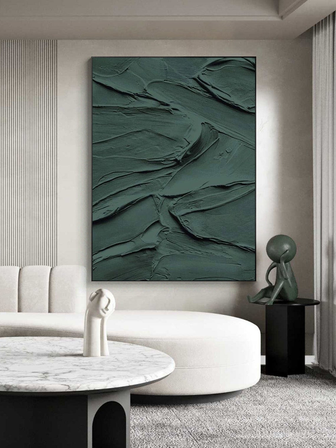 Shadow Grove-Textured Abstract Painting