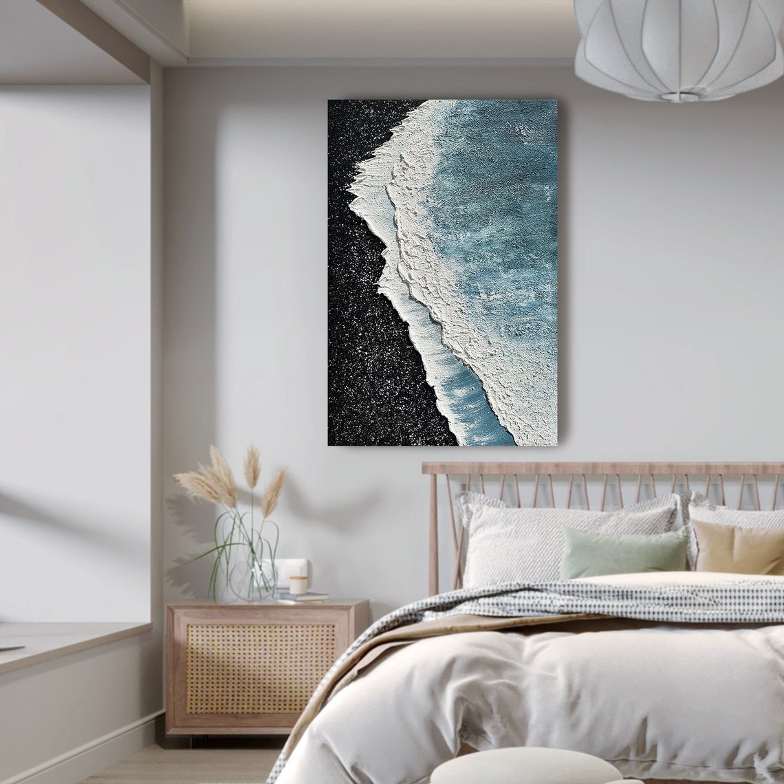 Glacier Current-Blue Abstract Painting