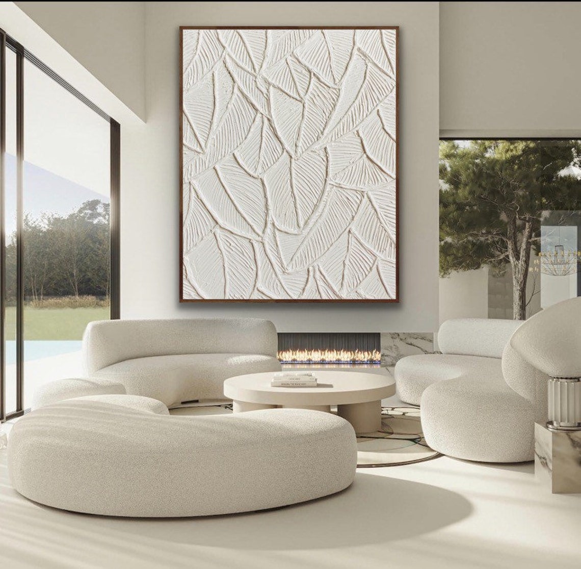 Ivory Leaf-Relief Painting