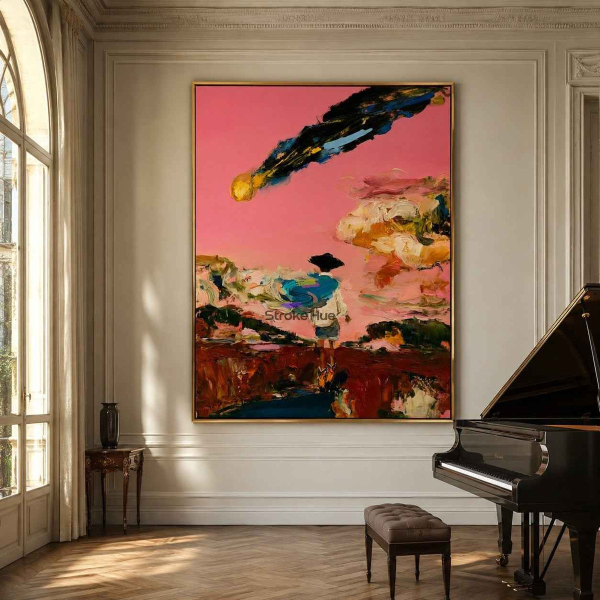 Special payment link for frame upgrade of  Pink Comet-Cowboy Meteor Landscape Painting