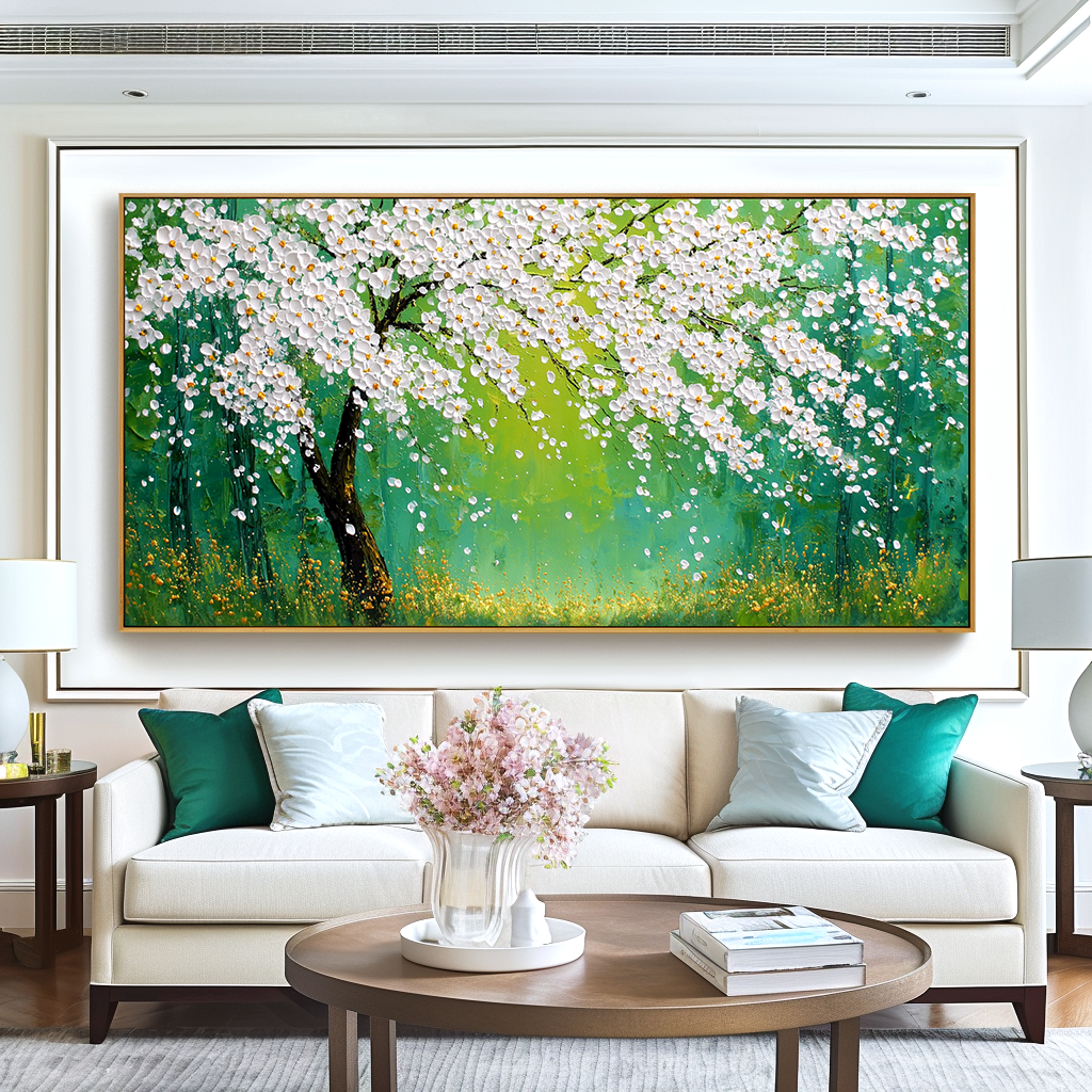 Spring Canopy-Blossom Tree Painting