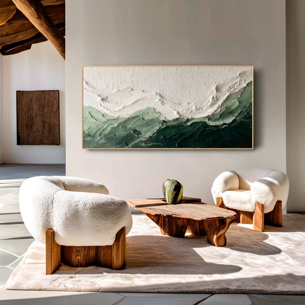 Sage Ridge-Textured Relief Painting
