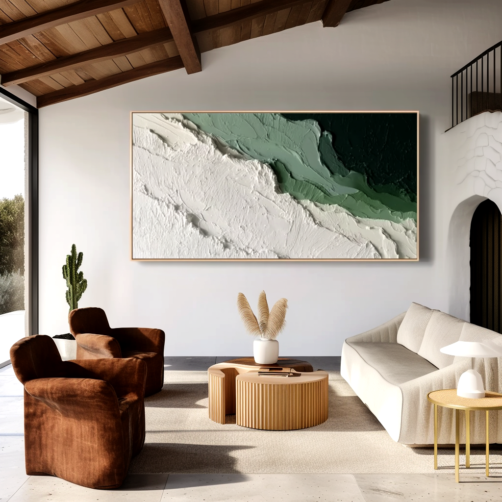 Verdant Shore-Relief Painting