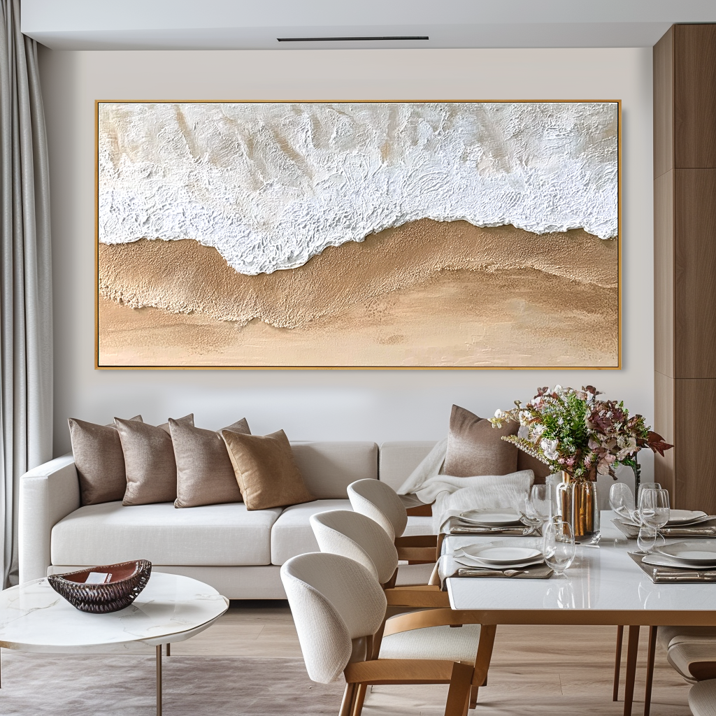 Sand Foam-Coastal Relief Painting