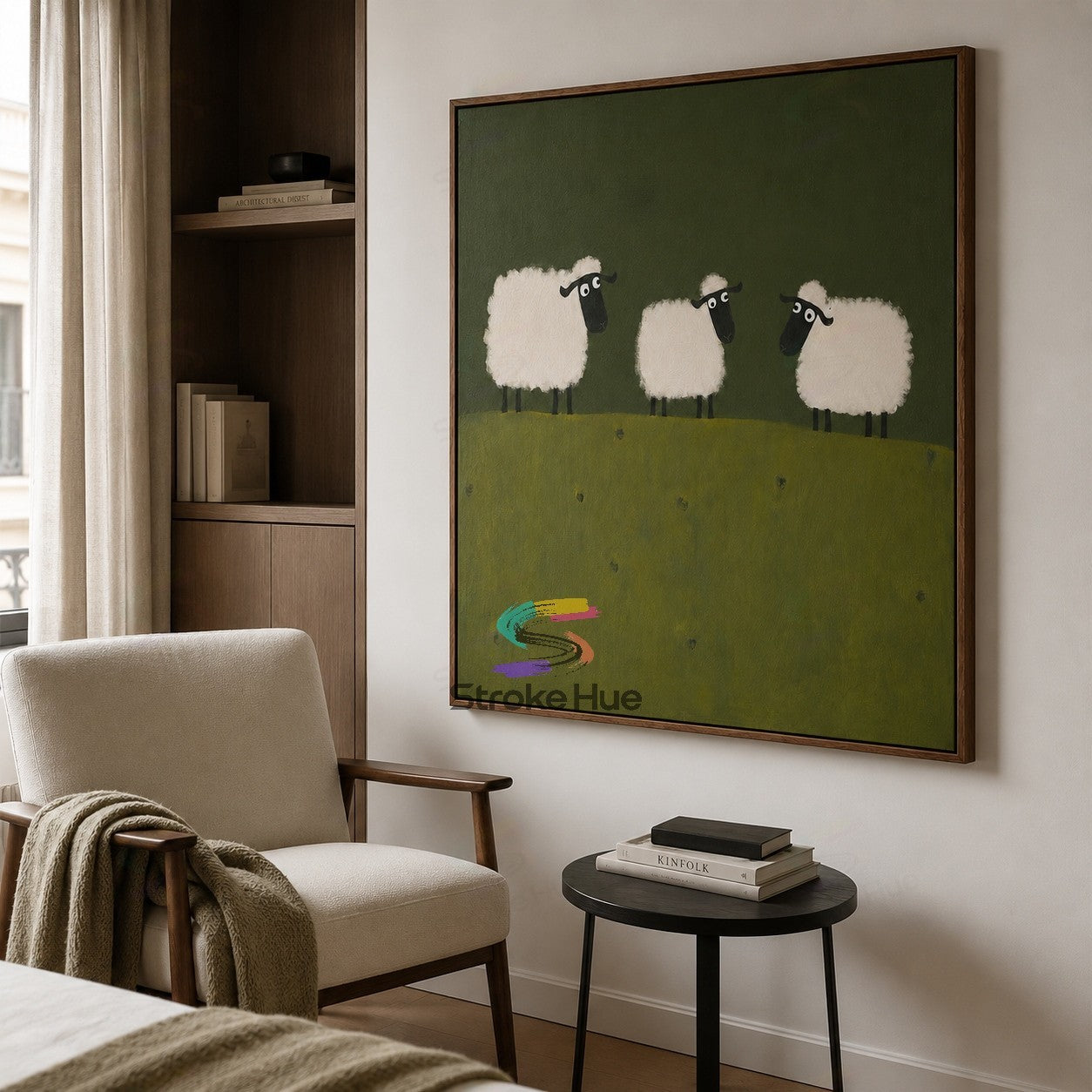 Pasture Trio-Sheep Painting