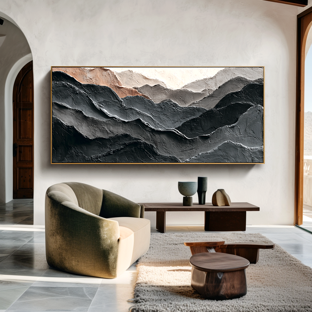 Copper Veil Range-Mountain Painting