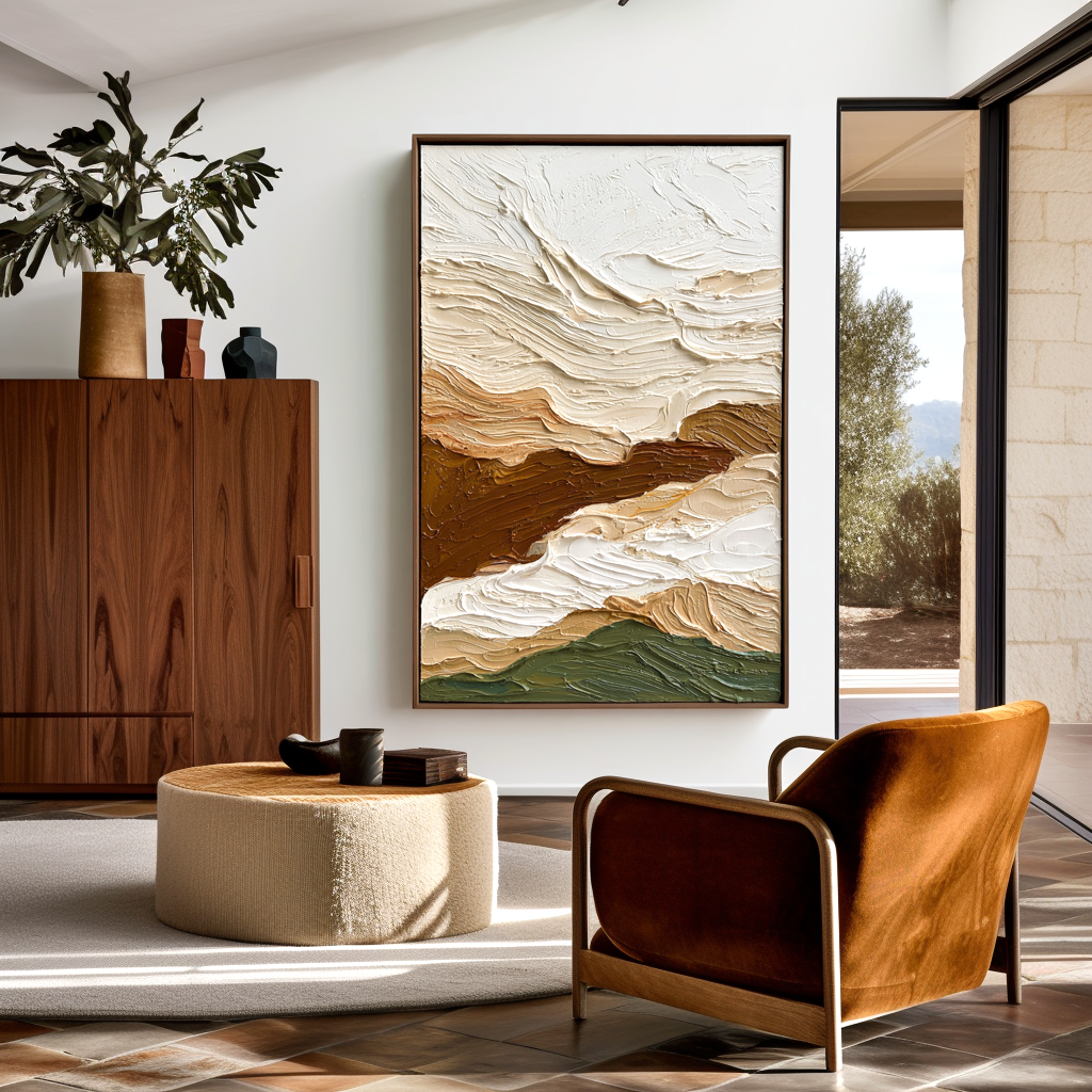 Canyon Drift-Textured Landscape Painting
