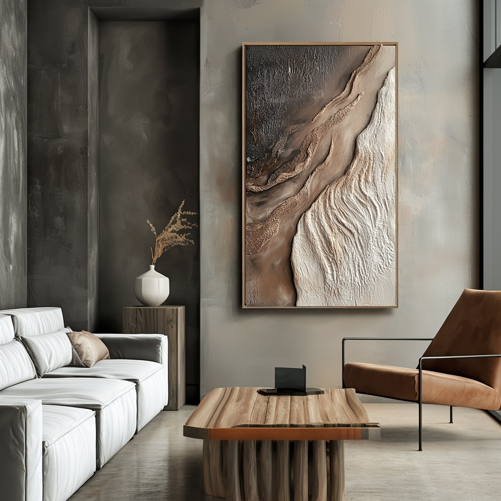Canyon Drift-Textured Abstract Painting