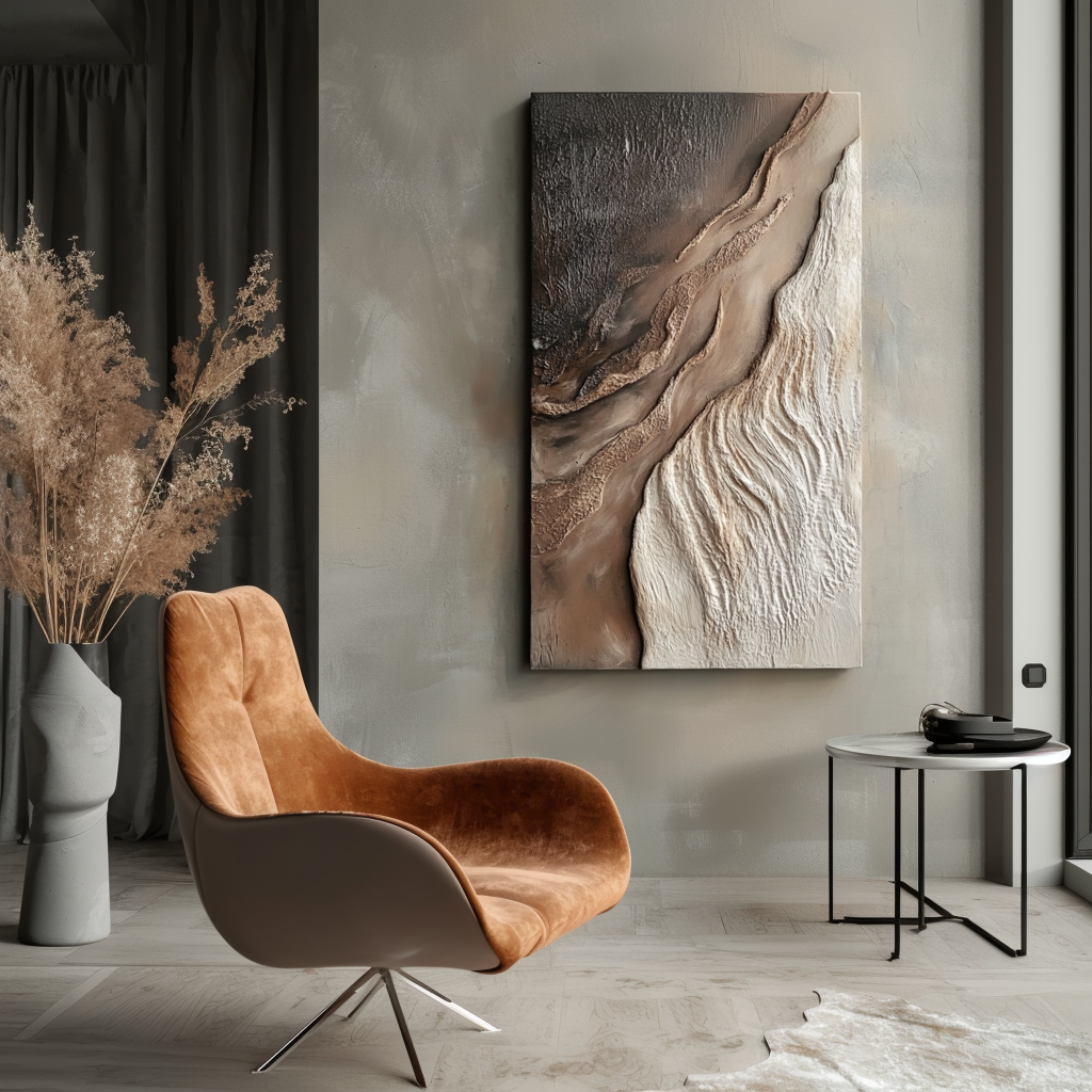 Canyon Drift-Textured Abstract Painting