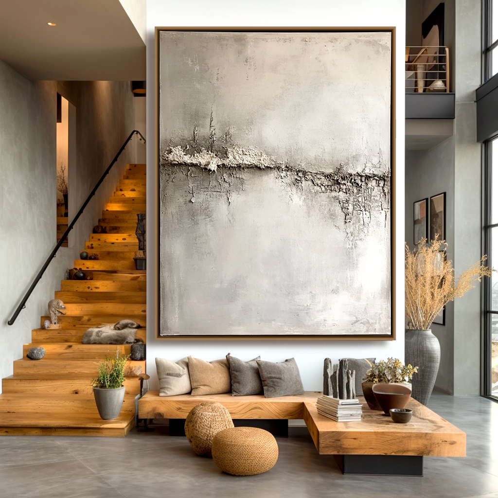 Quiet Divide-Wabi Sabi Texture Painting