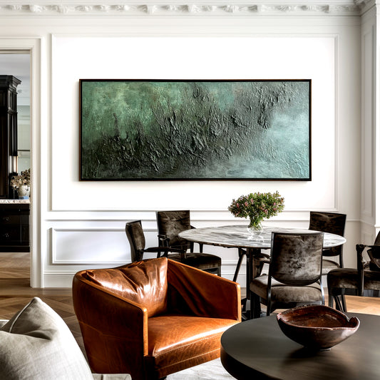 Mystic Earth — Deep Textured Abstract Wall Art, Modern Minimalist Canvas Décor