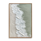 Gentle Shore – Textured Ocean Wave Oil Painting on Canvas