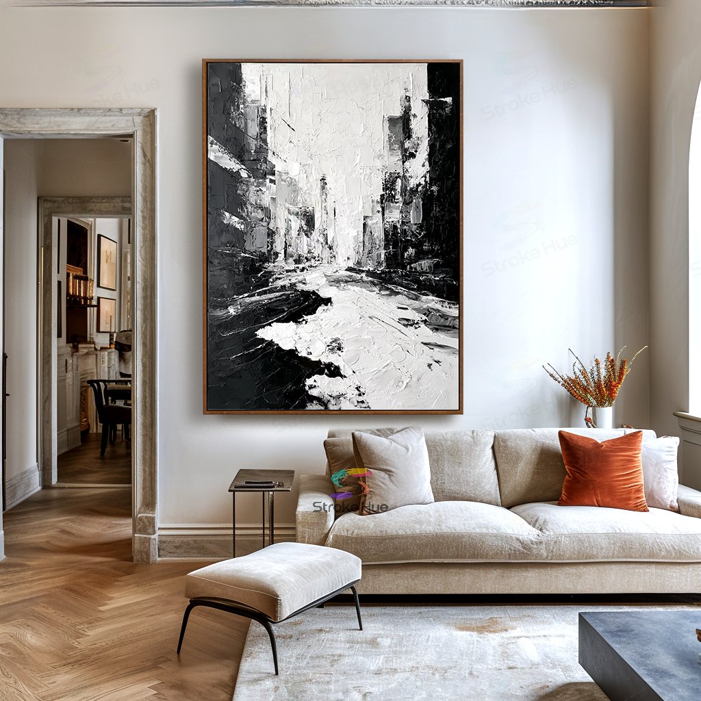 Noir Avenue Abstract Painting