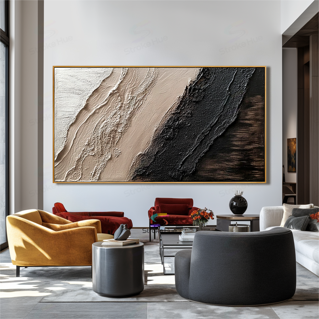 Sandstone Strata Abstract Painting