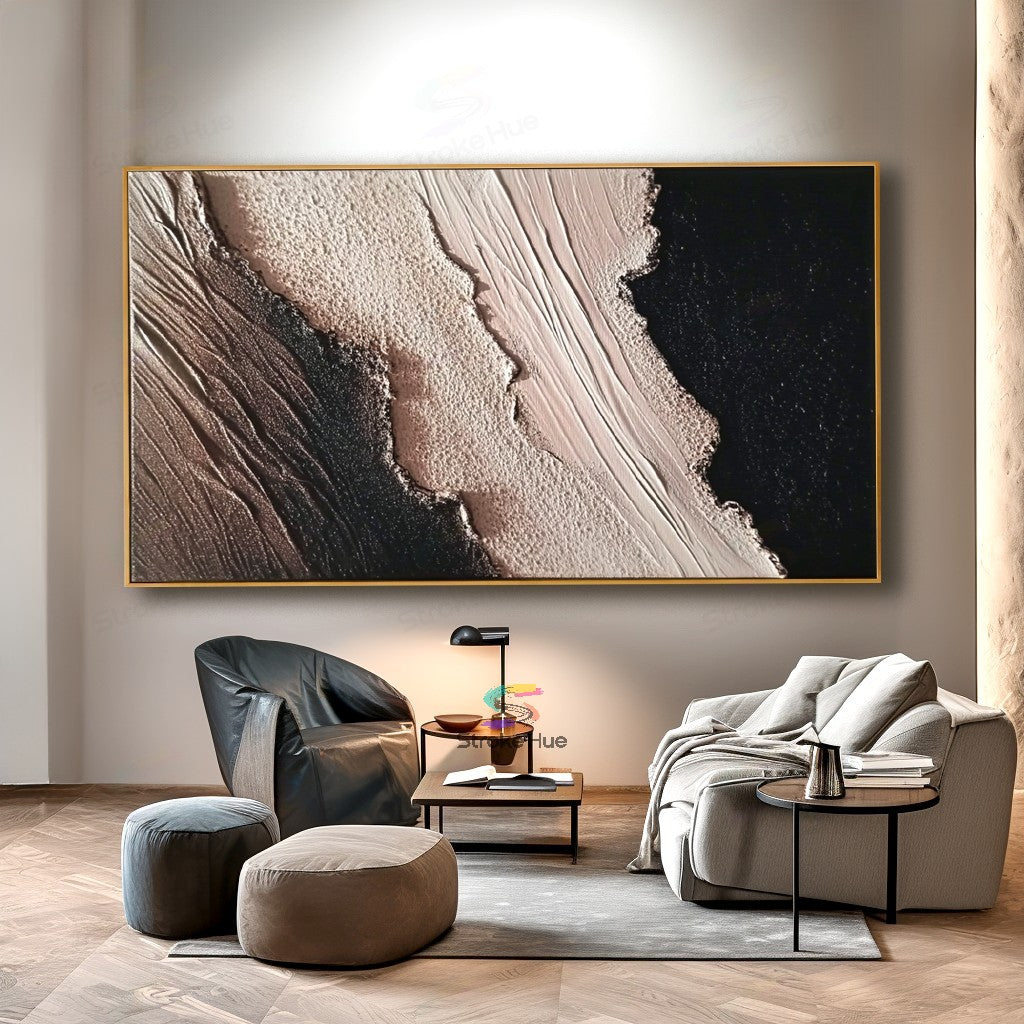Rose Sand Drift Abstract Painting