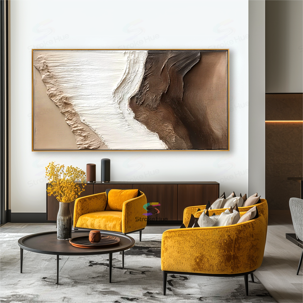 Clay Ridge Flow-Textured Abstract Painting