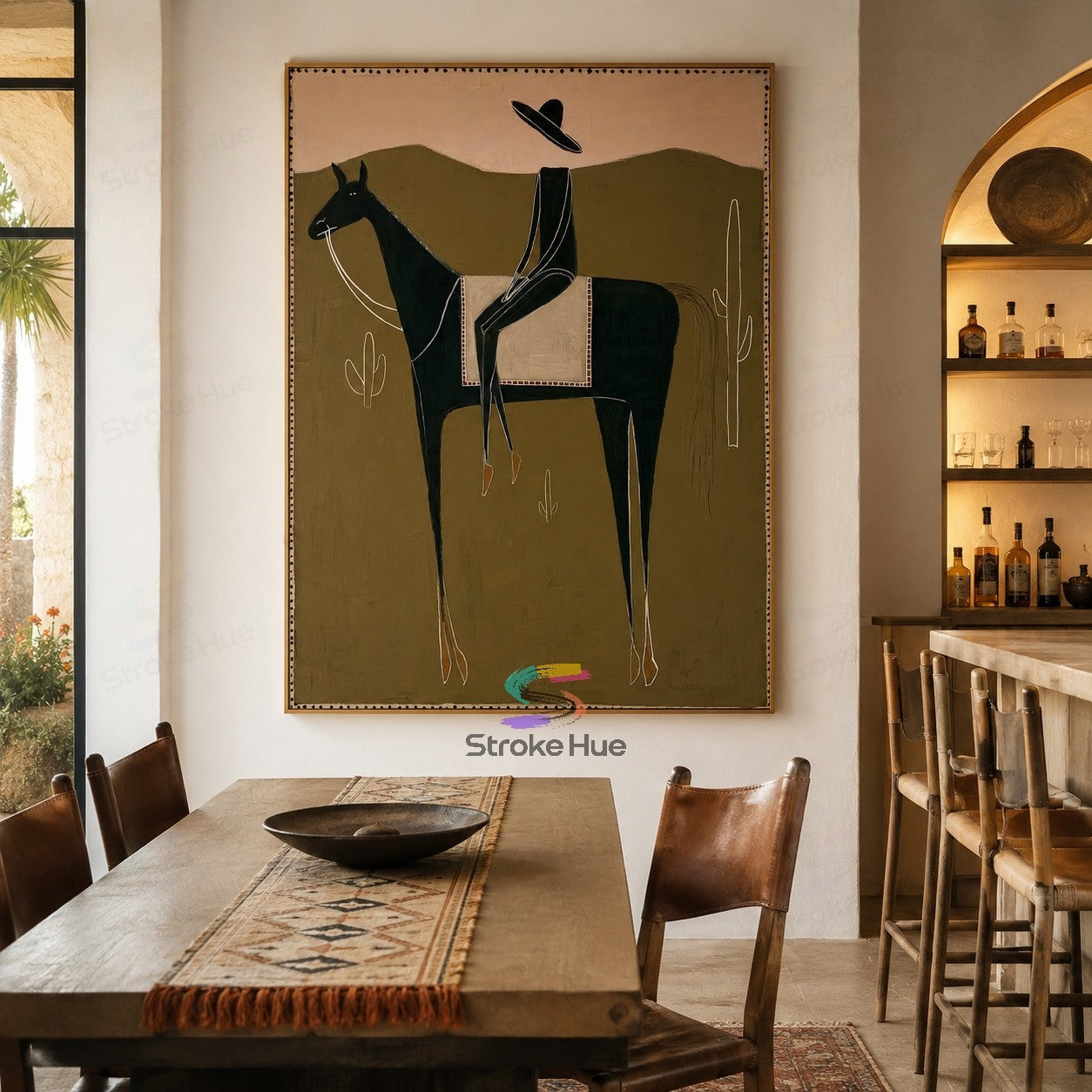 Silent Rider-Western Horse Painting