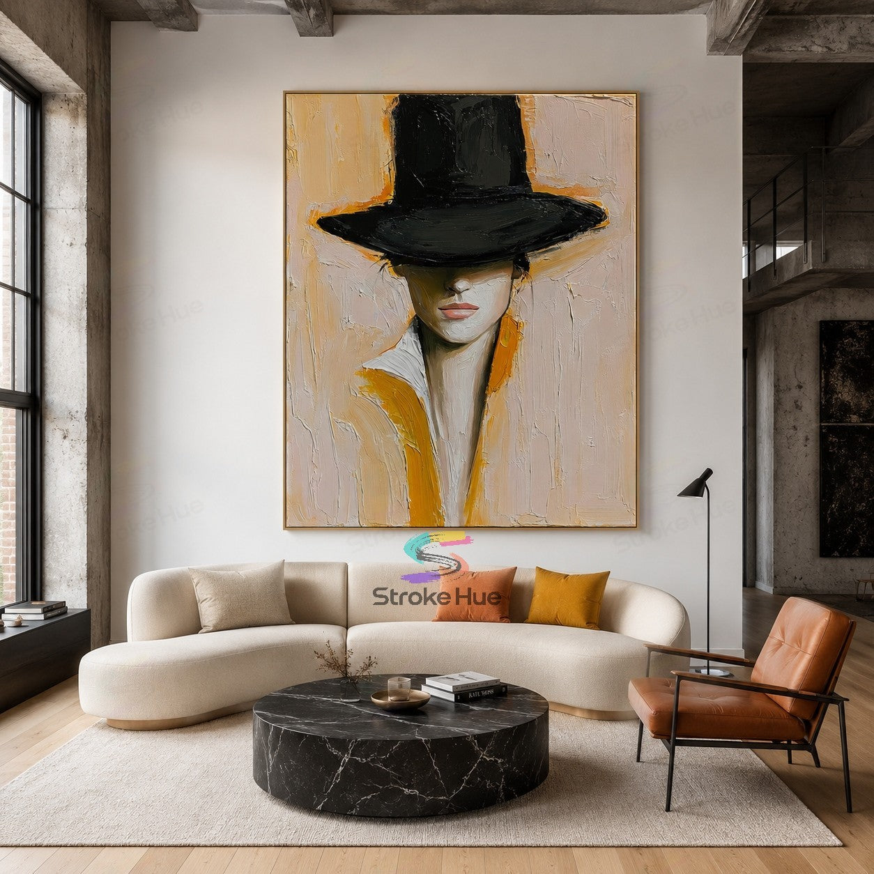 Midnight Brim-Fashion Portrait Painting