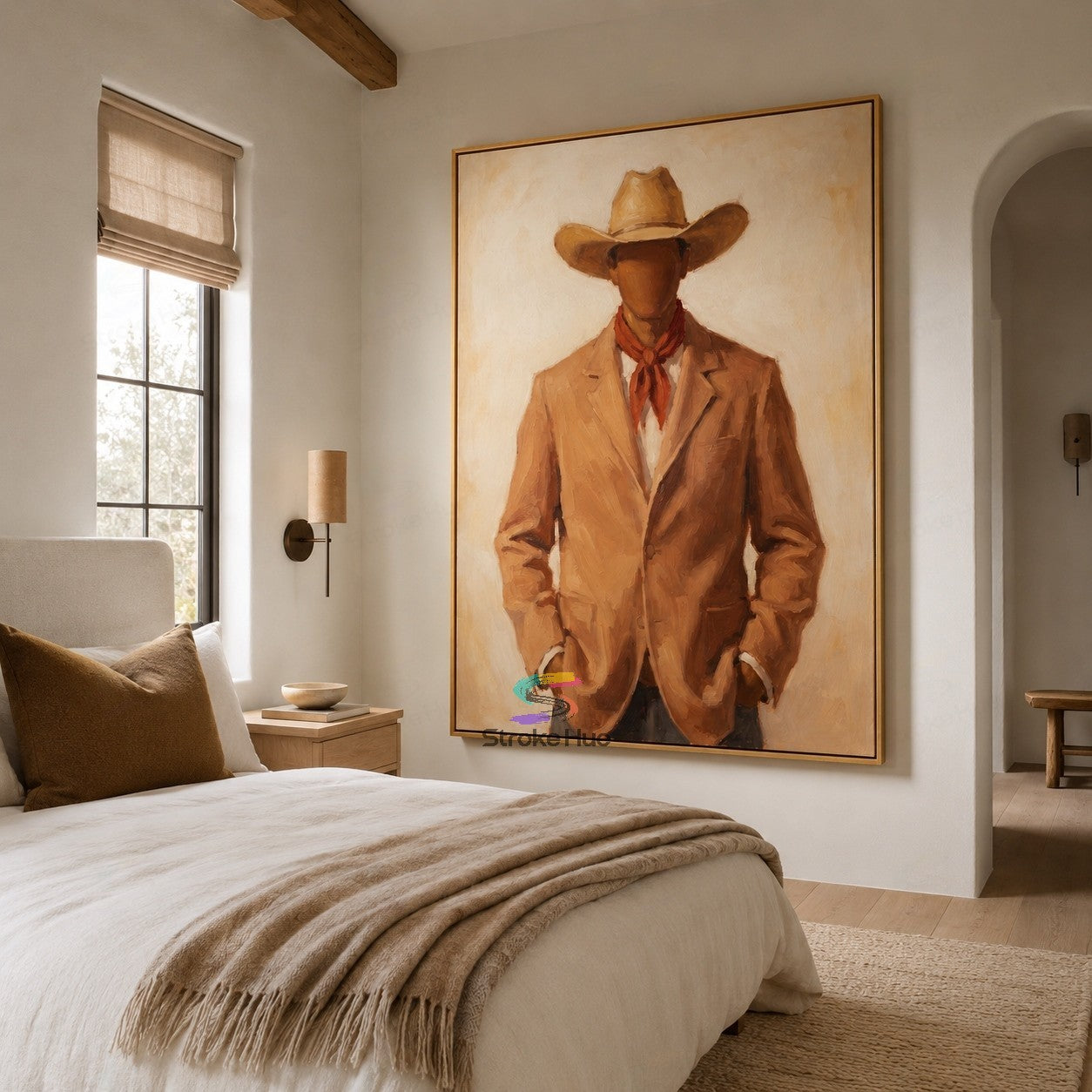 Sienna Ranger-Cowboy Portrait Painting