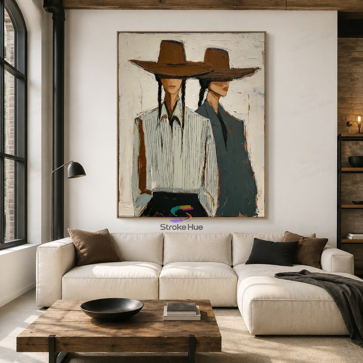 Twin Horizon-Western Fashion Painting