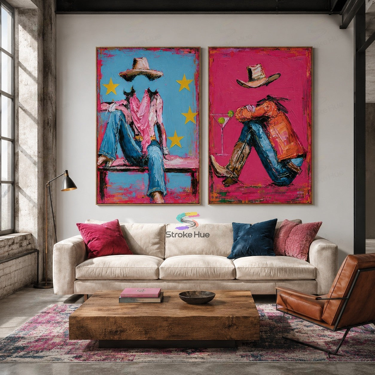 Neon Rodeo-Cowboy Painting Set
