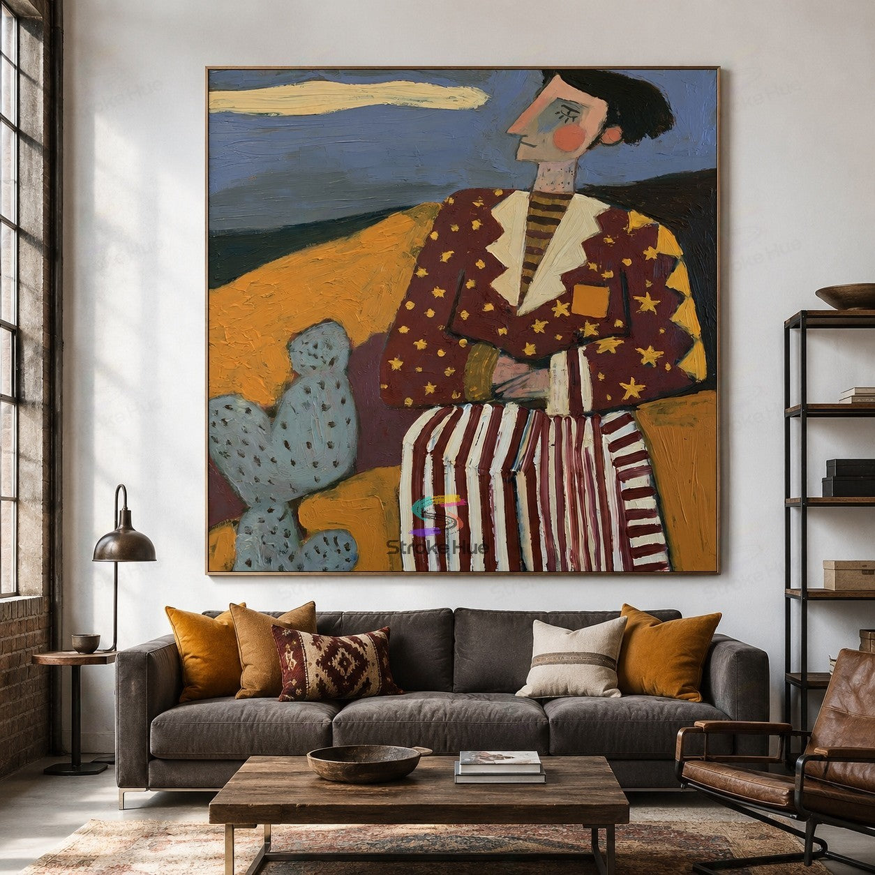 Desert Star-Western Portrait Painting