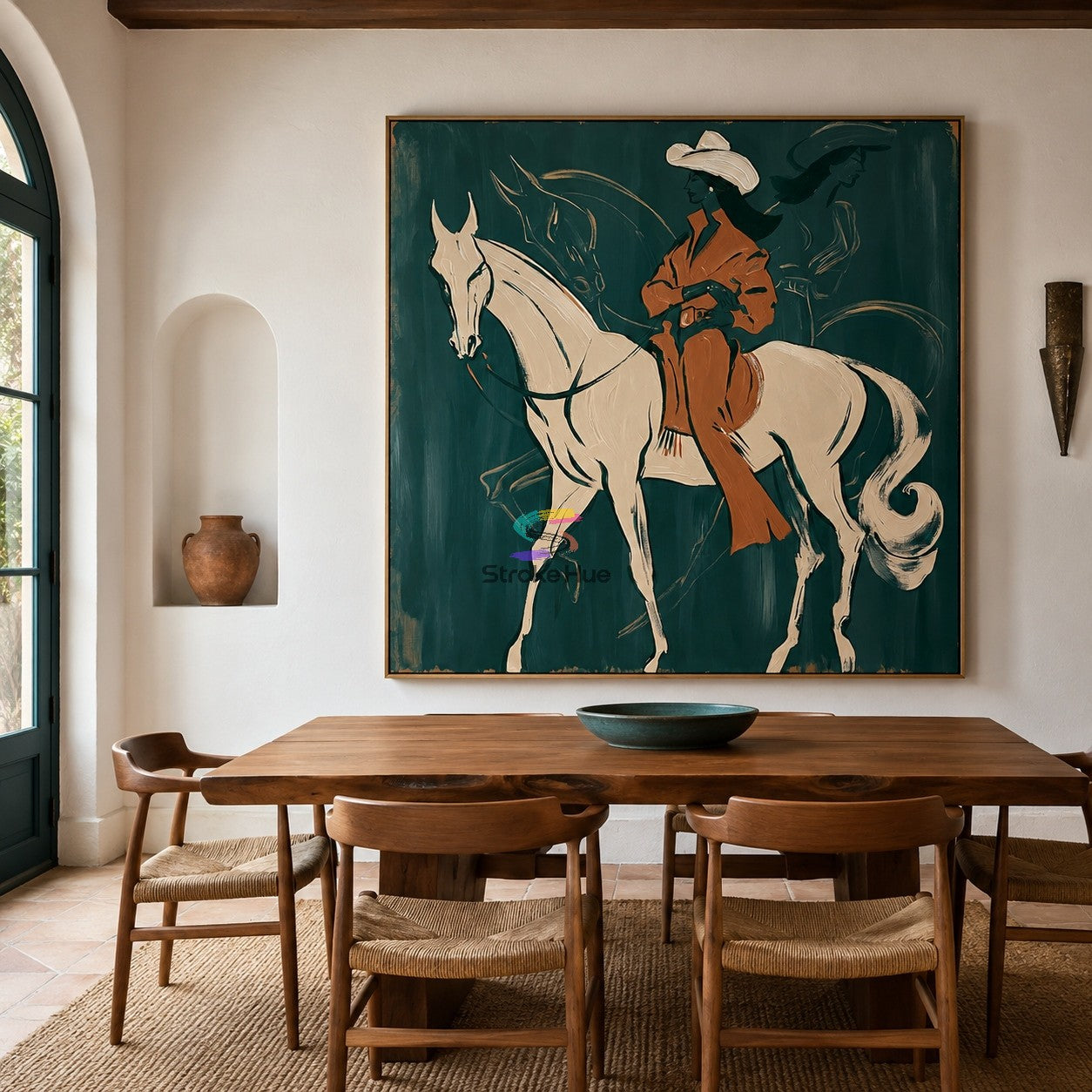 Echo Riders-Cowgirl Horse Painting