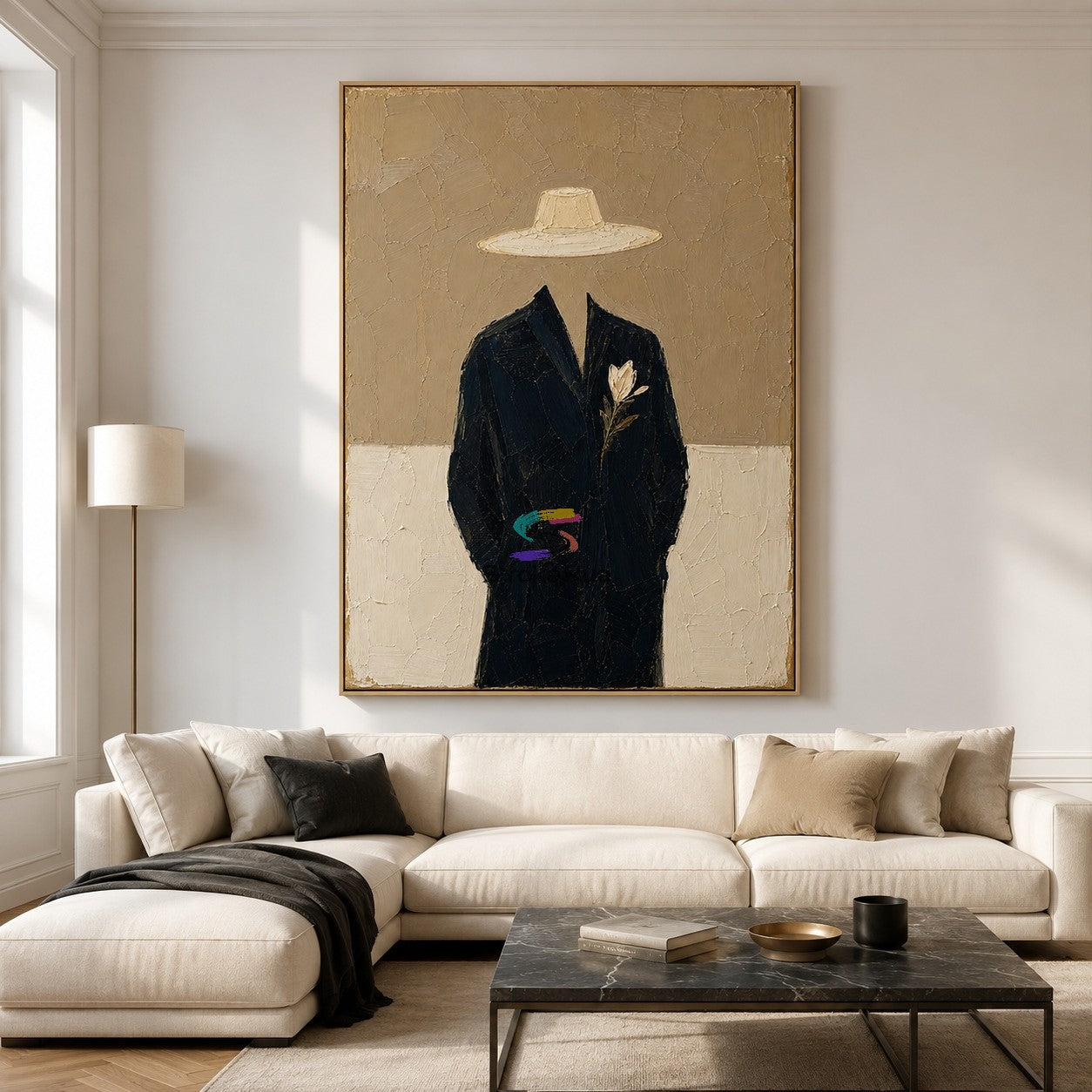 Ivory Vow-Western Suit Painting