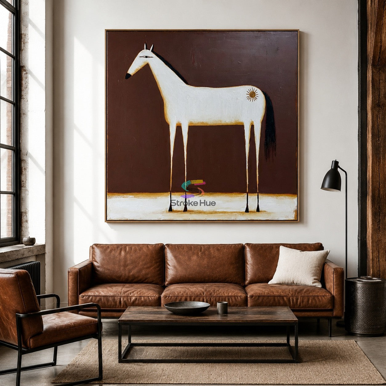 Dusk Emblem-White Horse Painting