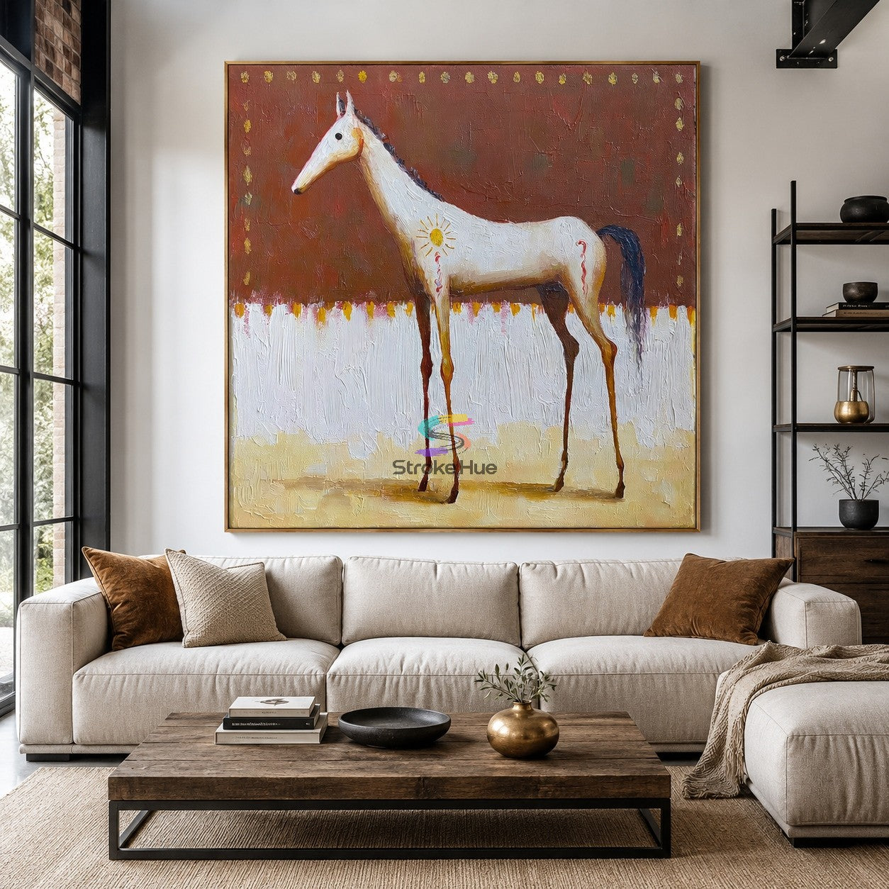 Sunmarked Mare-Horse Painting