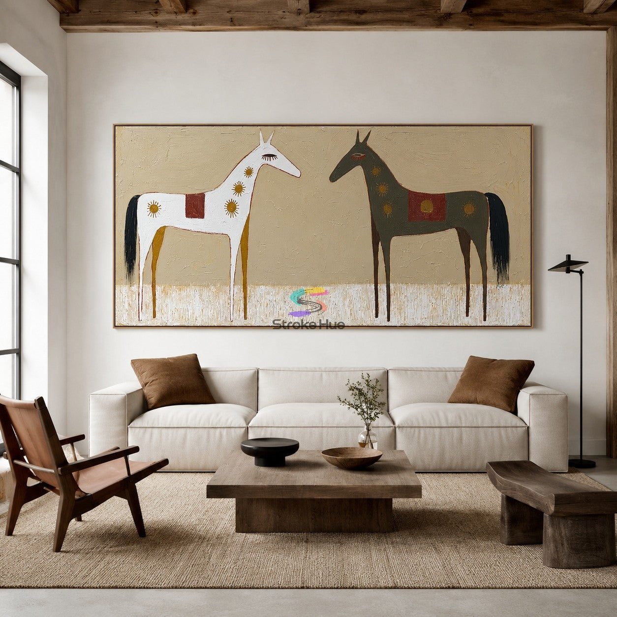 Sunbound Pair-Two Horse Painting