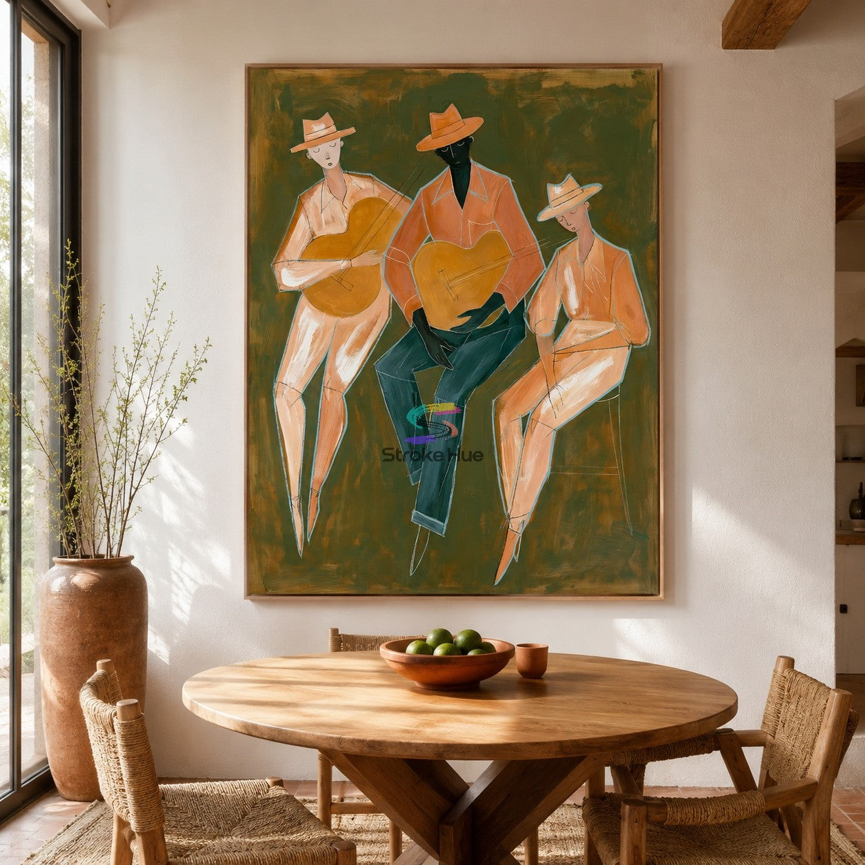 Prairie Rhythm-Western Guitar Painting