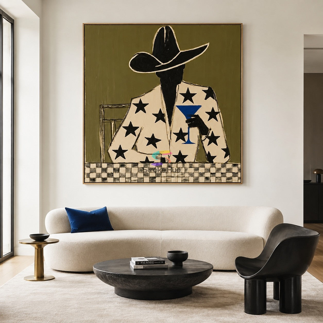 Blue Hour-Star Blazer Cowboy Painting