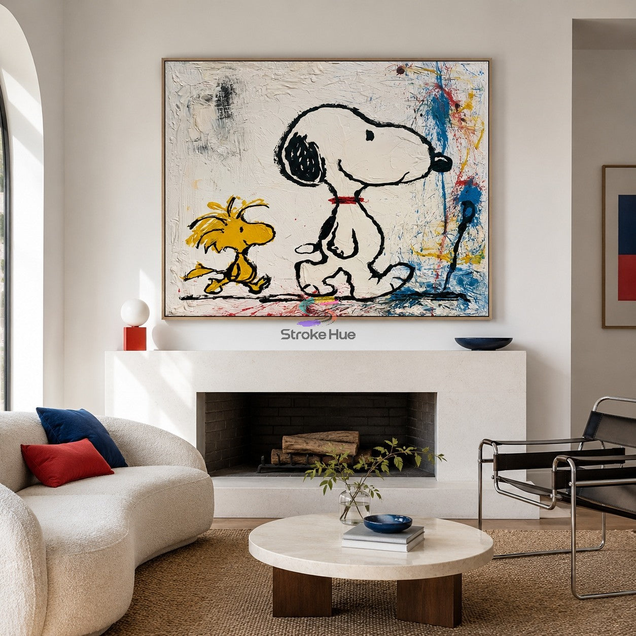 Joyful Walk-Snoopy and Woodstock Painting