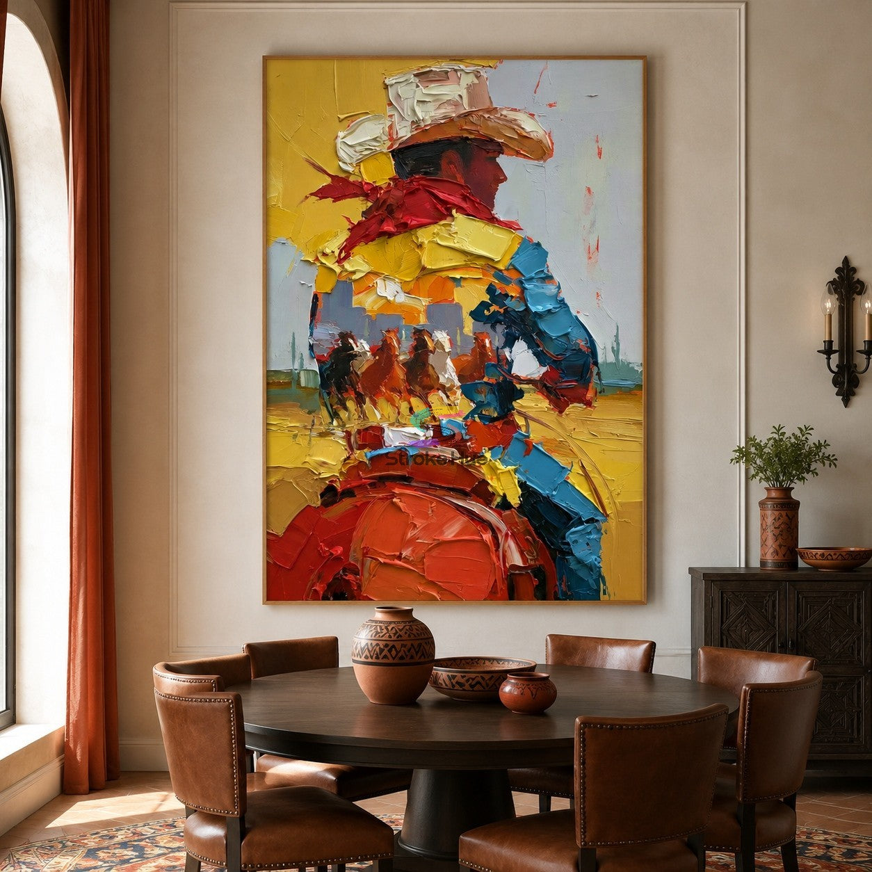 Frontier Rider-Cowboy Portrait Western Painting