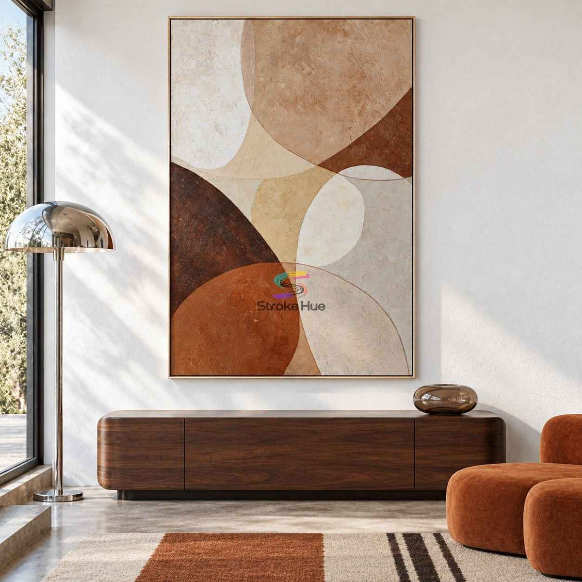 Earth Harmony-Organic Abstract Texture Oil Painting