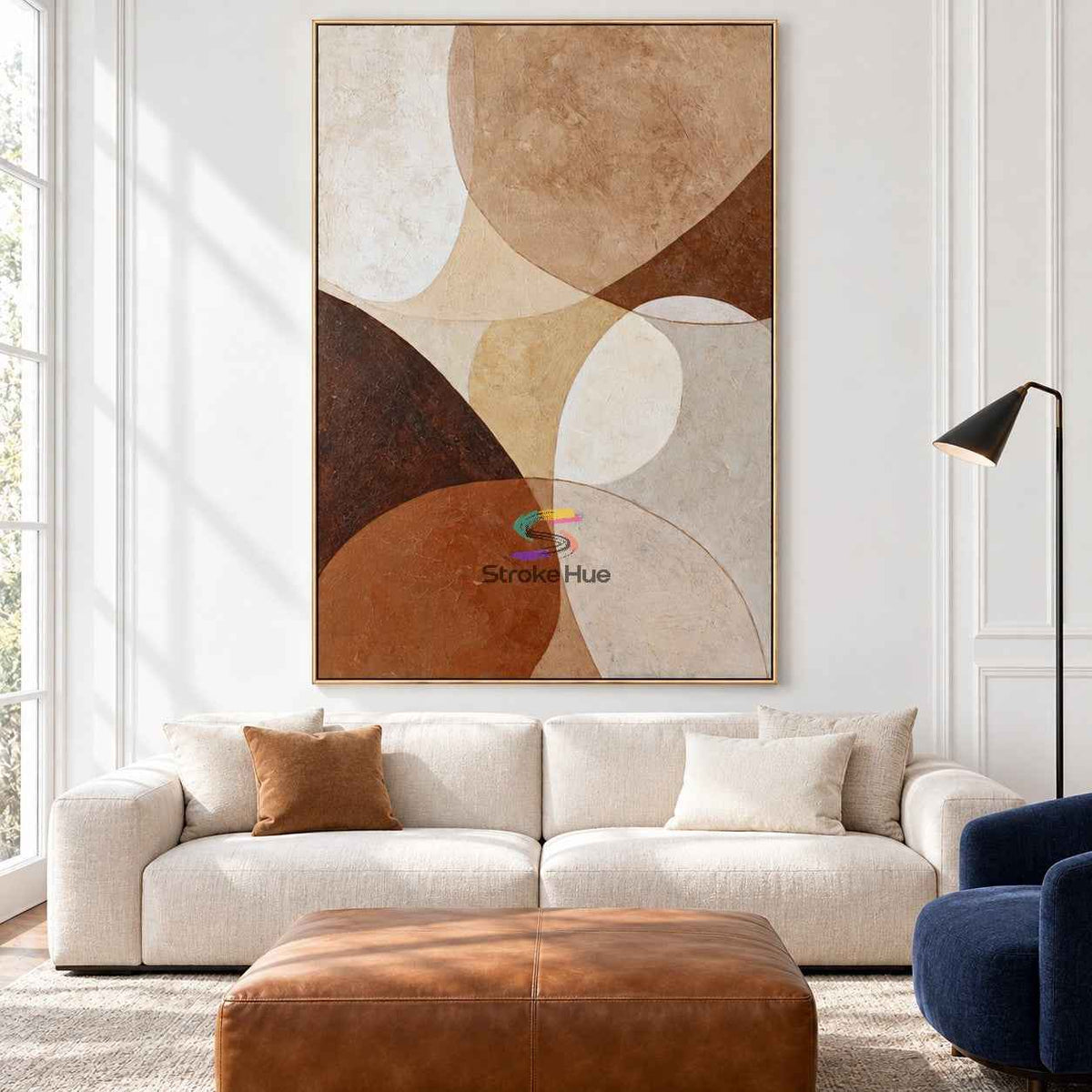 Earth Harmony-Organic Abstract Texture Oil Painting