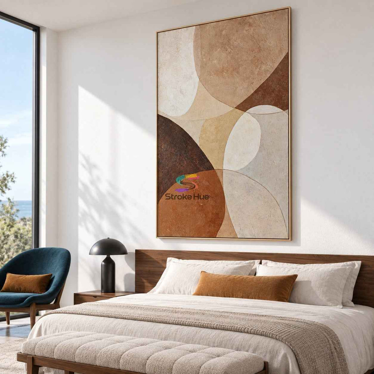 Earth Harmony-Organic Abstract Texture Oil Painting