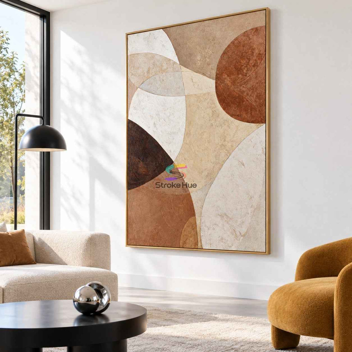 Desert Flow-Organic Abstract Texture Oil Painting