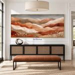Desert Bloom-Textured Landscape Painting