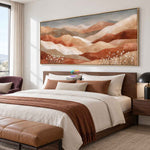 Desert Bloom-Textured Landscape Painting