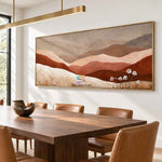 Desert Whisper-Textured Mountain Landscape Painting