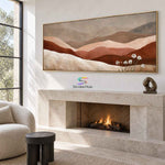 Desert Whisper-Textured Mountain Landscape Painting